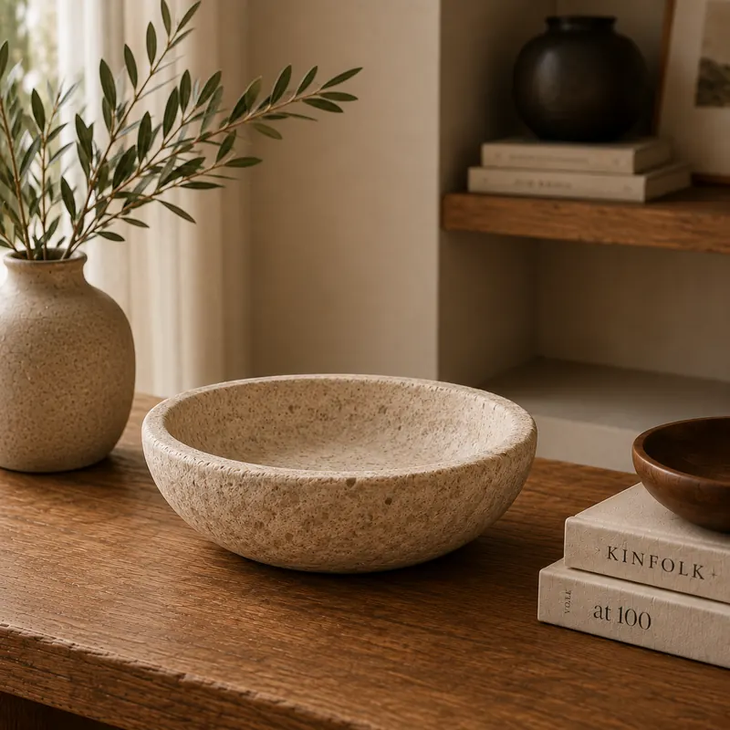 Decorative Stone Bowl