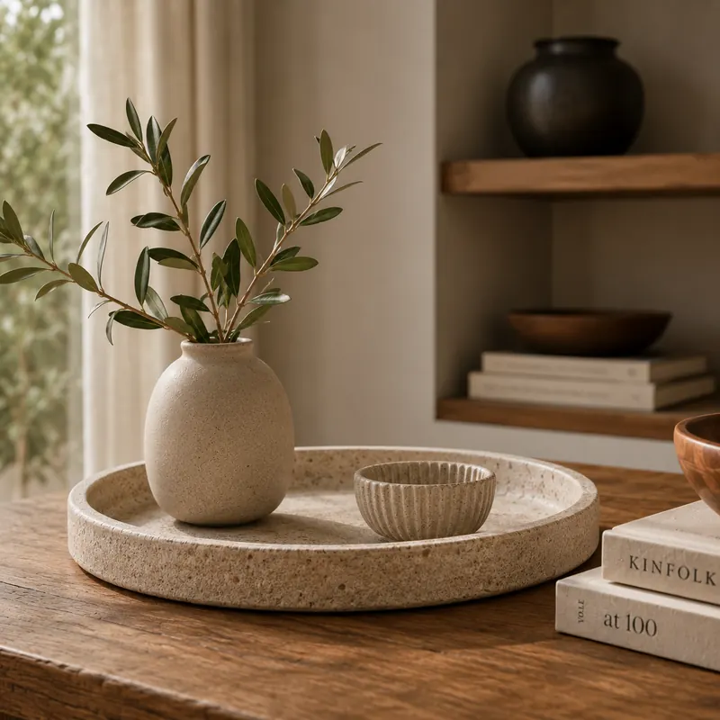 Stoneware Decorative Tray